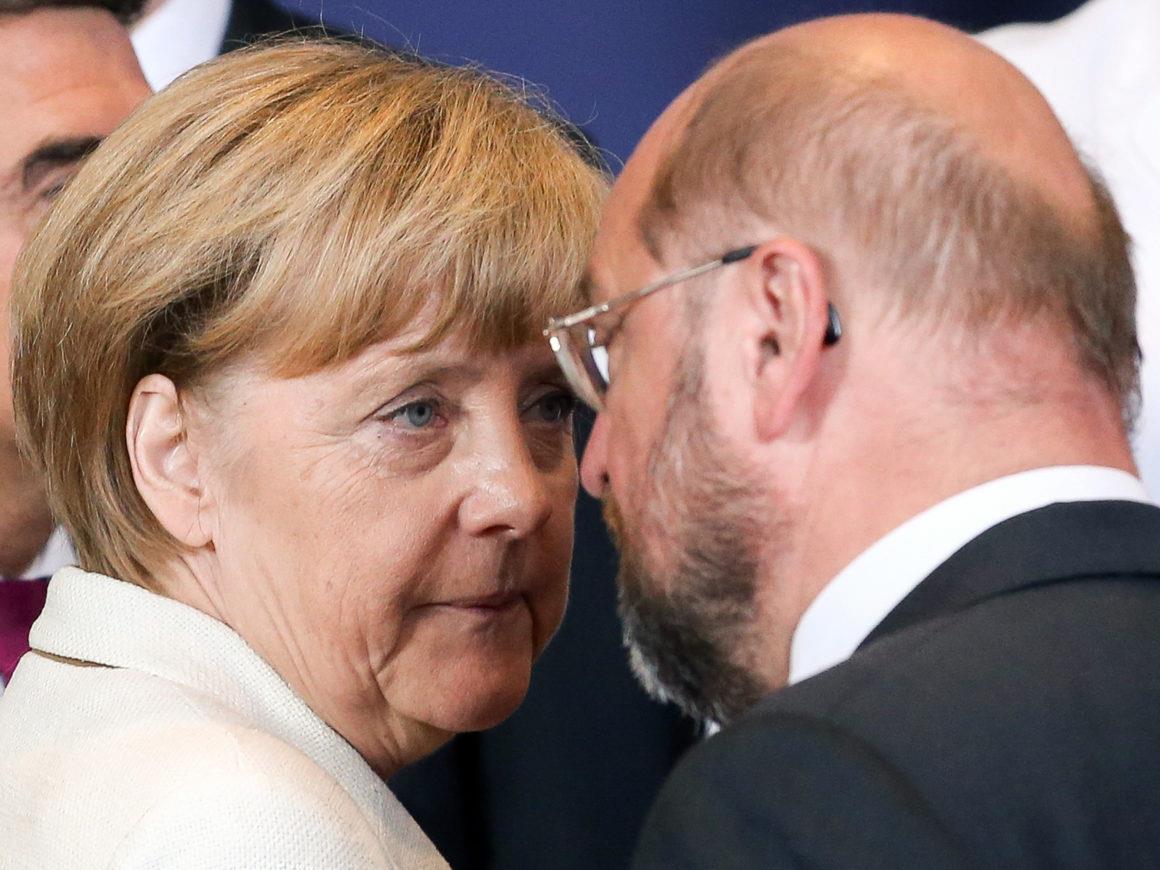 The debate also has not altered the SPD’s fundamental problem: the party’s focus on issues of social justice does not resonate well with the vast majority of Germans who think that Germany is doing quite well. And the about 25% of Germans who are dissatisfied with the way things are tend to opt for the ultra-right (AfD) or the ultra-left (Die Linke), rather than for the center-left SPD which has been Merkel’s junior partner in government for two of her three terms so far. The SPD simply lacks a message that could attract enough voters to oust Merkel.