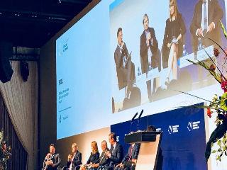 A panel discussion at the Alpbach forum