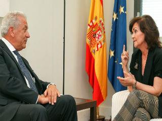 The Commissioner for Migration, Dimitris Avramopoulos, was in Spain on Friday to meet Spanish government vice-president Carmen Calvo, Minister of Foreign Affairs Josep Borrell, Minister of Home Affairs Fernando Grande-Marlaska and minister for Labour, Magdalena Valerio.