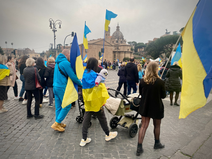 While governments adopt welcoming rhetoric and give out humanitarian aid, street protests against Ukrainian refugees have been held in Central and Eastern Europe. However, positive attitudes toward them prevail in most countries.